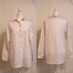 JONES NEW YORK Signature White Button Up Shirt